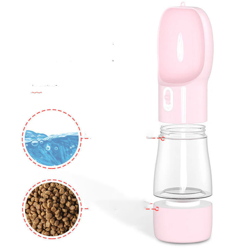 Mr.PetPlanet™ GoPet: Travel Food & Water Bottle for Pets