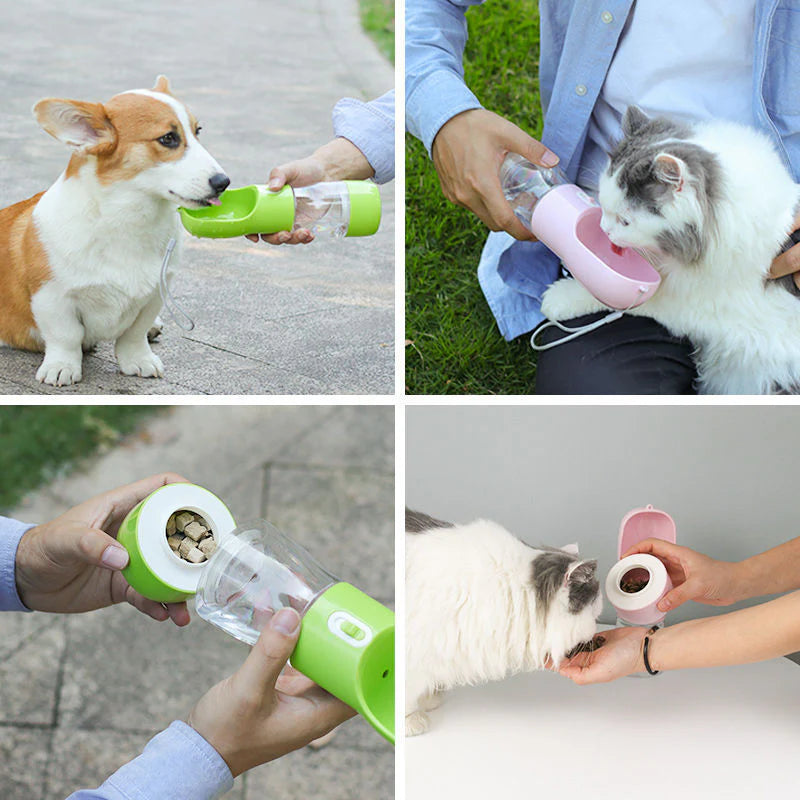 Mr.PetPlanet™ GoPet: Travel Food & Water Bottle for Pets