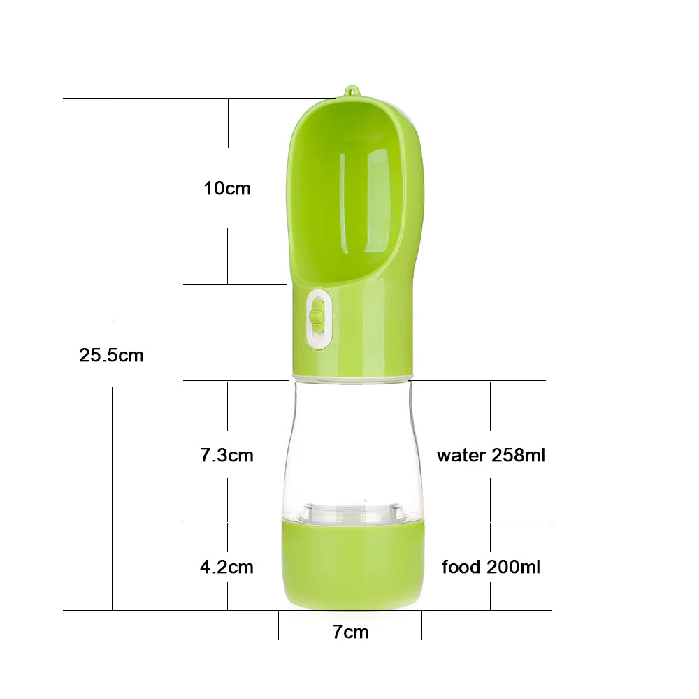 Mr.PetPlanet™ GoPet: Travel Food & Water Bottle for Pets