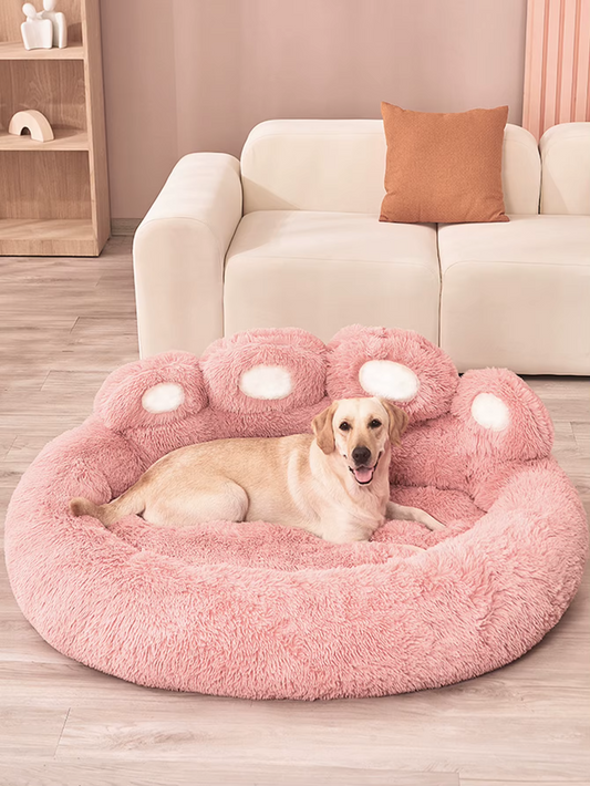 Mr.PetPlanet™ PawLuxe Comfort: Plush Winter Dog Bed for All Sizes