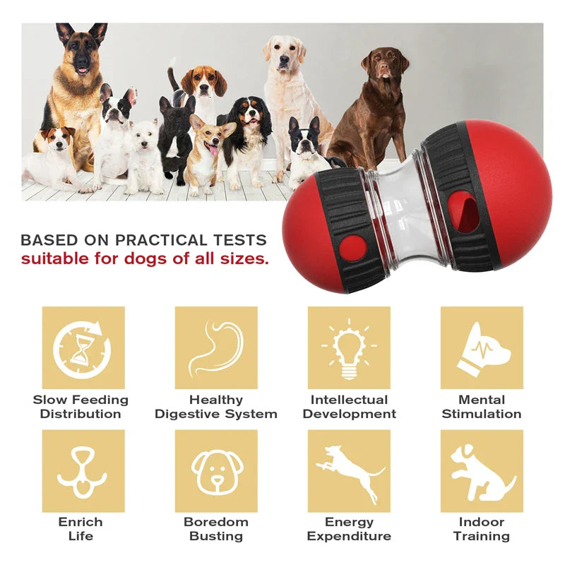 Mr.PetPlanet™ PlayTrack Pro: Interactive Food Dispensing Dog Toy